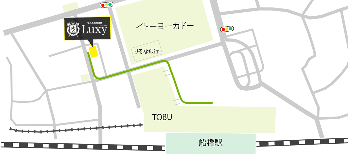メンズ脱毛ラグジー船橋店MAP